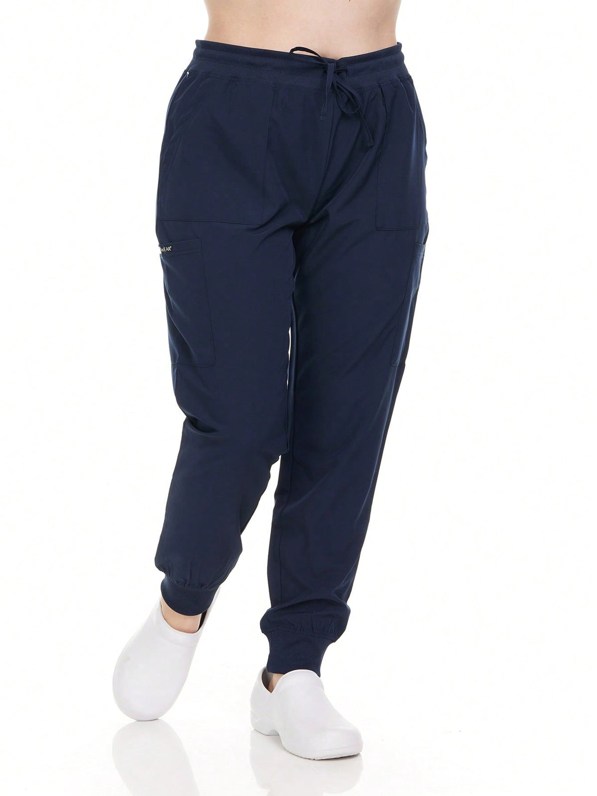 HEAL+WEAR Women's Jogger Scrub Pants - Stretch Waistband Medical Uniform Bottoms with 6 Handy Pockets for Nursing, Spa & Clinical Workwear