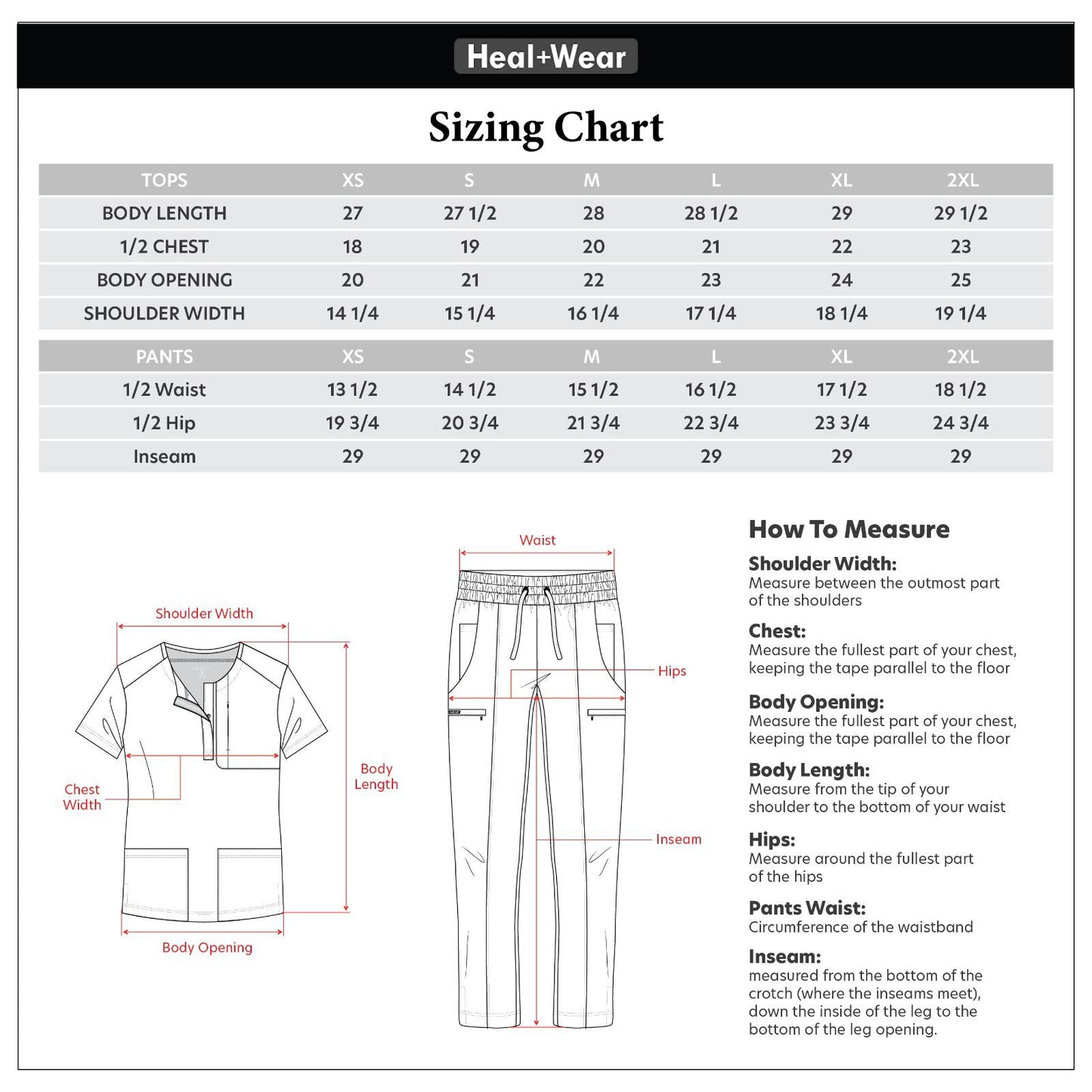 HEAL+WEAR Women’s Scrub Pants with Pockets – Stretch Jogger Medical Workwear,4-Way Stretch, Elastic Waist Nurse Uniform Bottoms