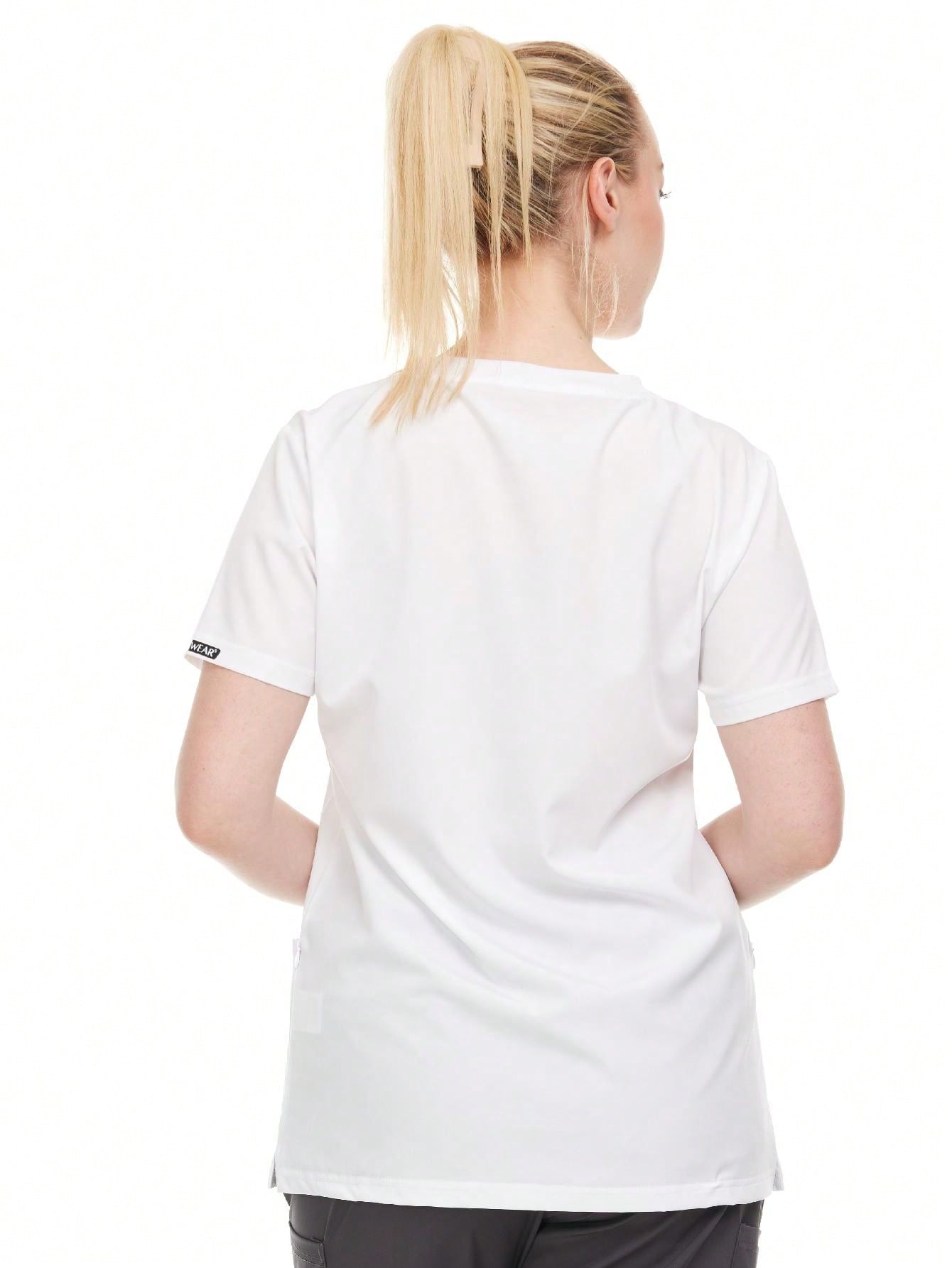 Modern Women's V-Neck Scrub Top – Breathable 4-Way Stretch With Multi-Pocket Utility Design