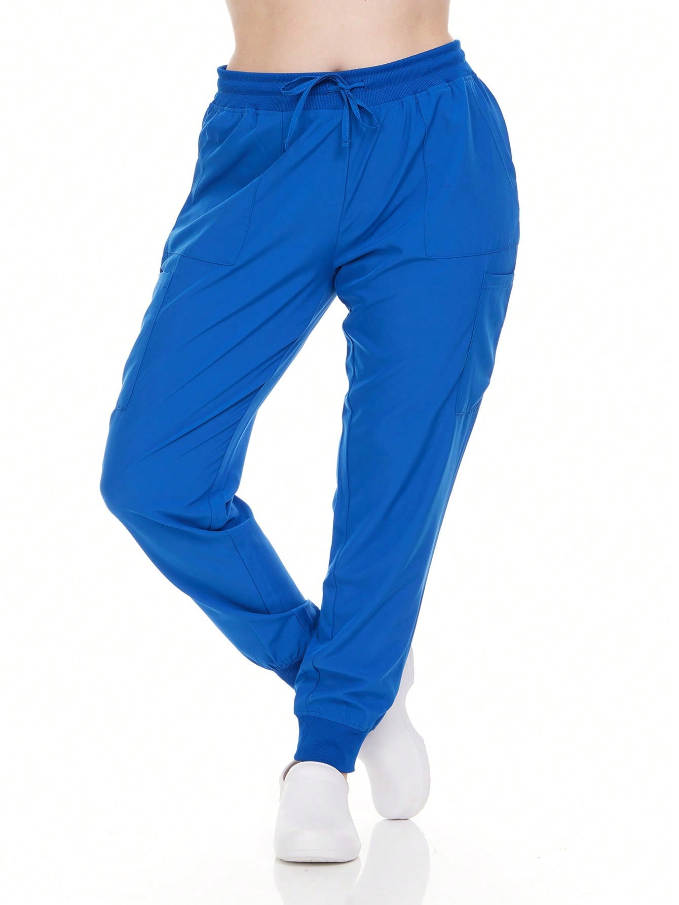 HEAL+WEAR Women's Jogger Scrub Pants - Stretch Waistband Medical Uniform Bottoms with 6 Handy Pockets for Nursing, Spa & Clinical Workwear
