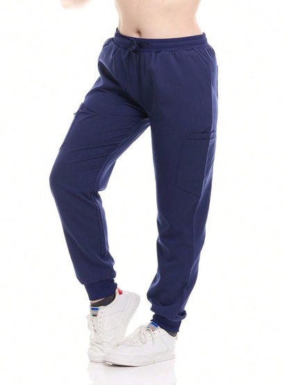 HEAL + WEAR Women's Jogger Scrub Pants With Cargo Pockets 4-Way Stretch Soft Stretch Drawstring Waist Stylish Fit Available