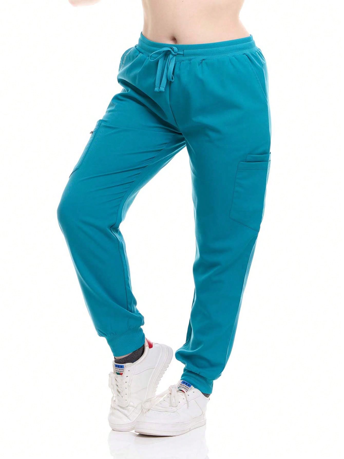 HEAL + WEAR Women's Jogger Scrub Pants With Cargo Pockets 4-Way Stretch Soft Stretch Drawstring Waist Stylish Fit Available