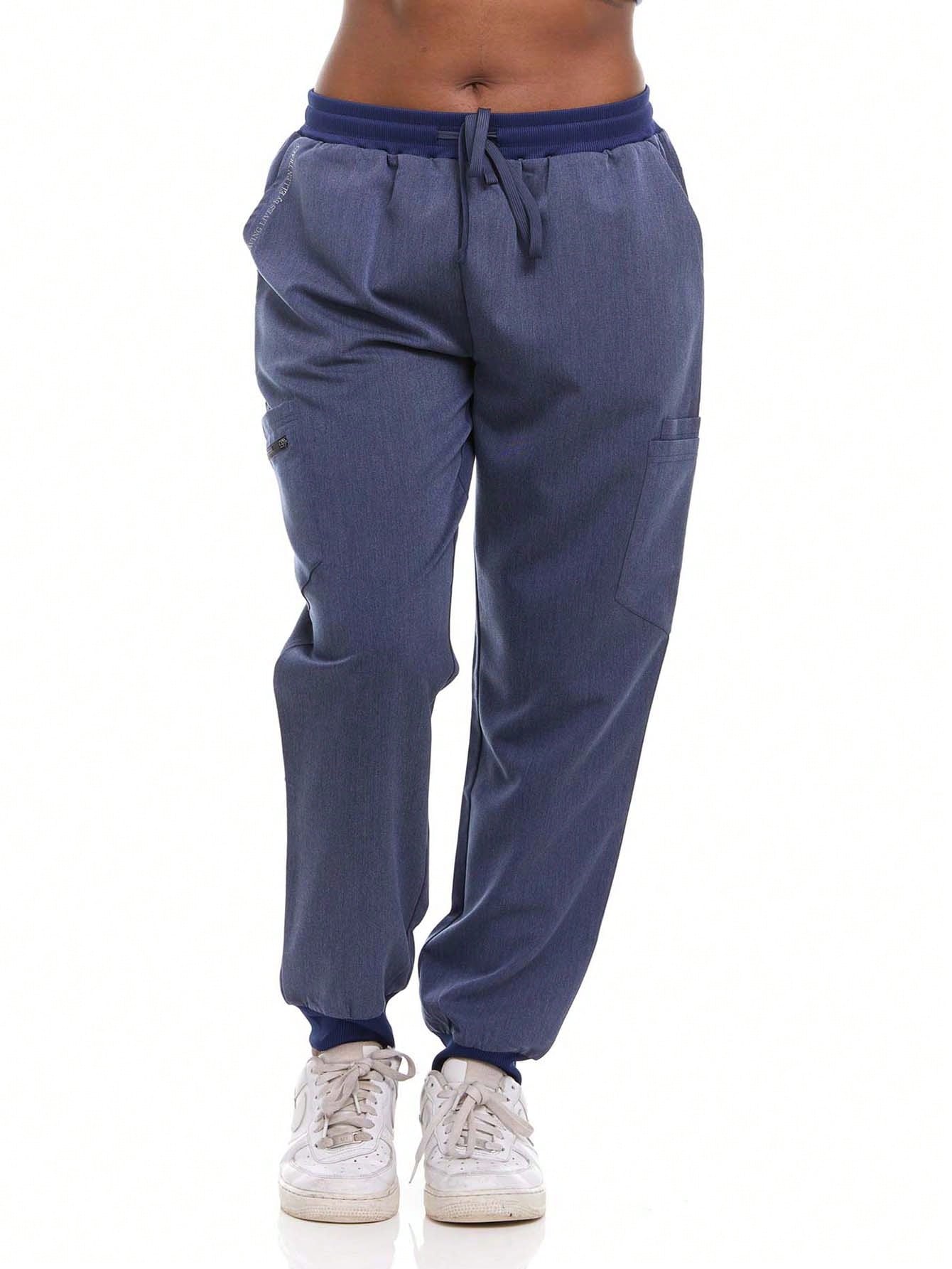 HEAL + WEAR Women's Jogger Scrub Pants With Cargo Pockets 4-Way Stretch Soft Stretch Drawstring Waist Stylish Fit Available