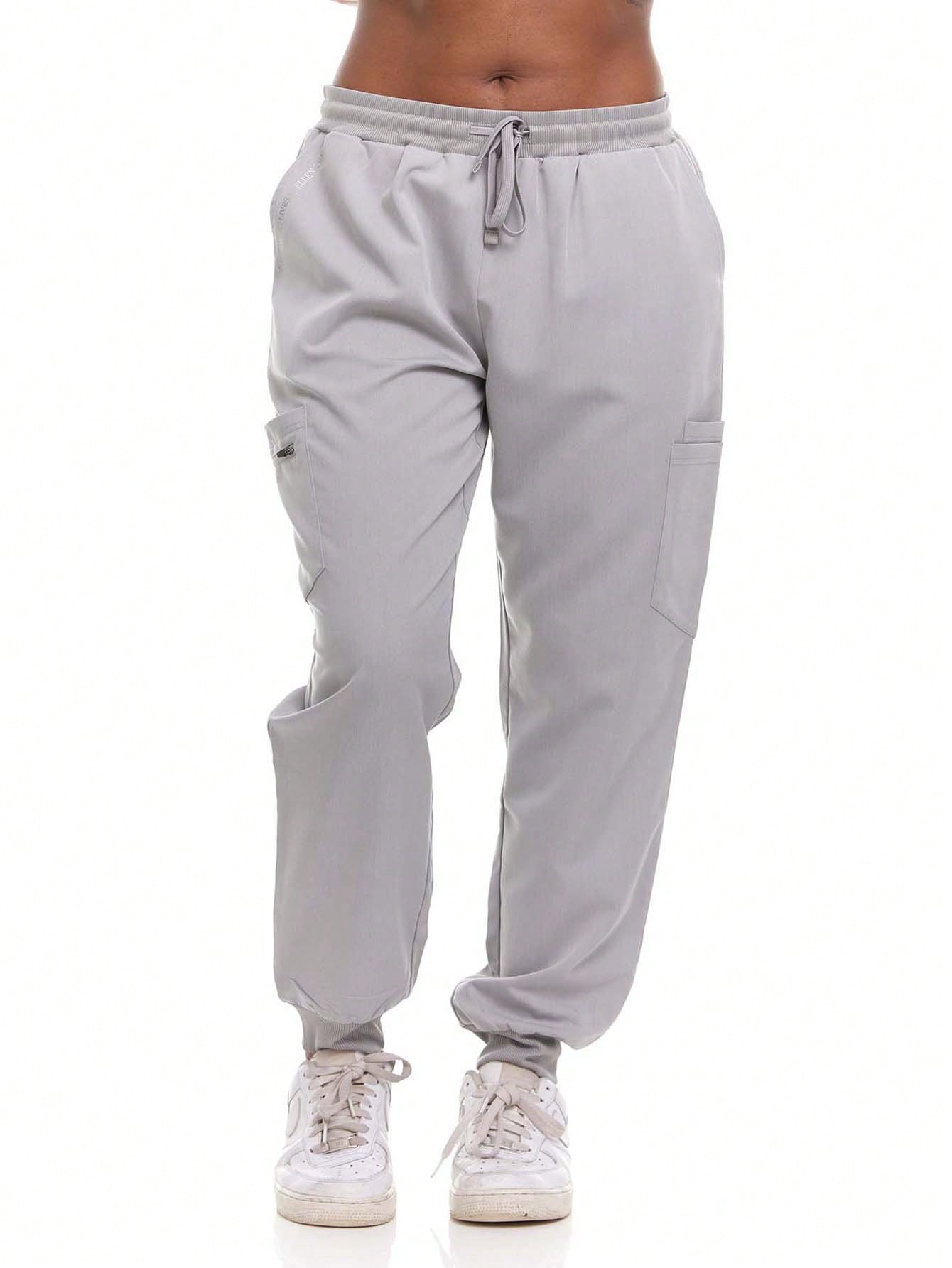 HEAL + WEAR Women's Jogger Scrub Pants With Cargo Pockets 4-Way Stretch Soft Stretch Drawstring Waist Stylish Fit Available