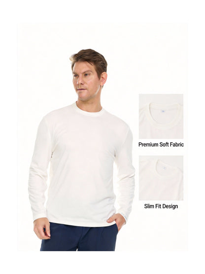 HEAL+WEAR Men's Long Sleeve Underscrub - Stretch Machine Washable | Lightweight&Comfortable Workwear