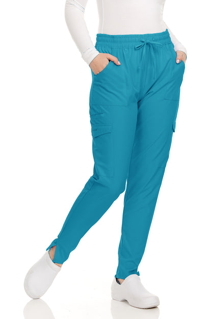HEAL+WEAR Women’s Scrub Pants with Pockets – Stretch Jogger Medical Workwear,4-Way Stretch, Elastic Waist Nurse Uniform Bottoms