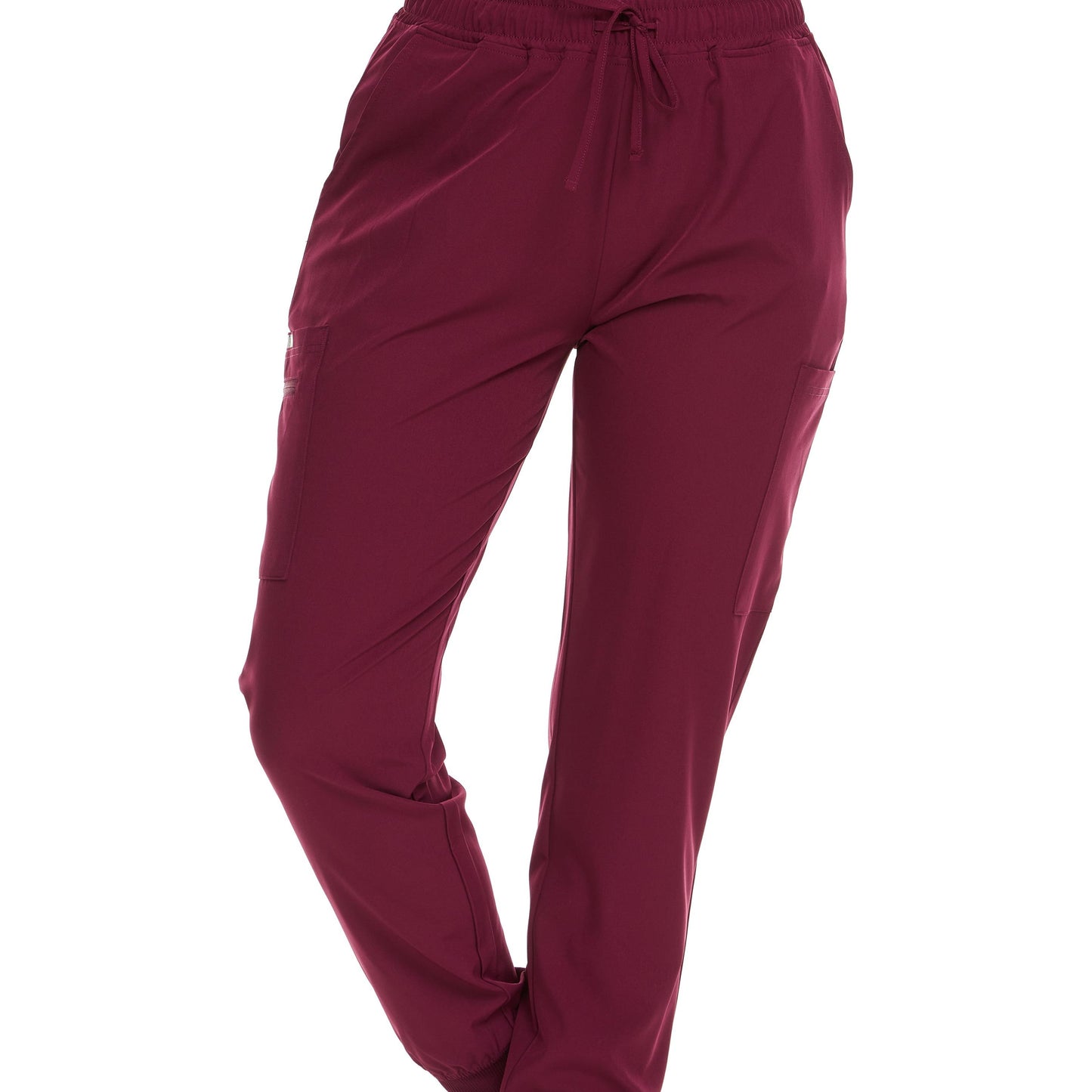 HEAL+WEAR Women’s Jogger Scrub Pants – Stretchy, Lightweight Medical Cargo Pants with Pockets – 4-Way Stretch - Elastic Waist & Drawstring – Multiple Colors Choic