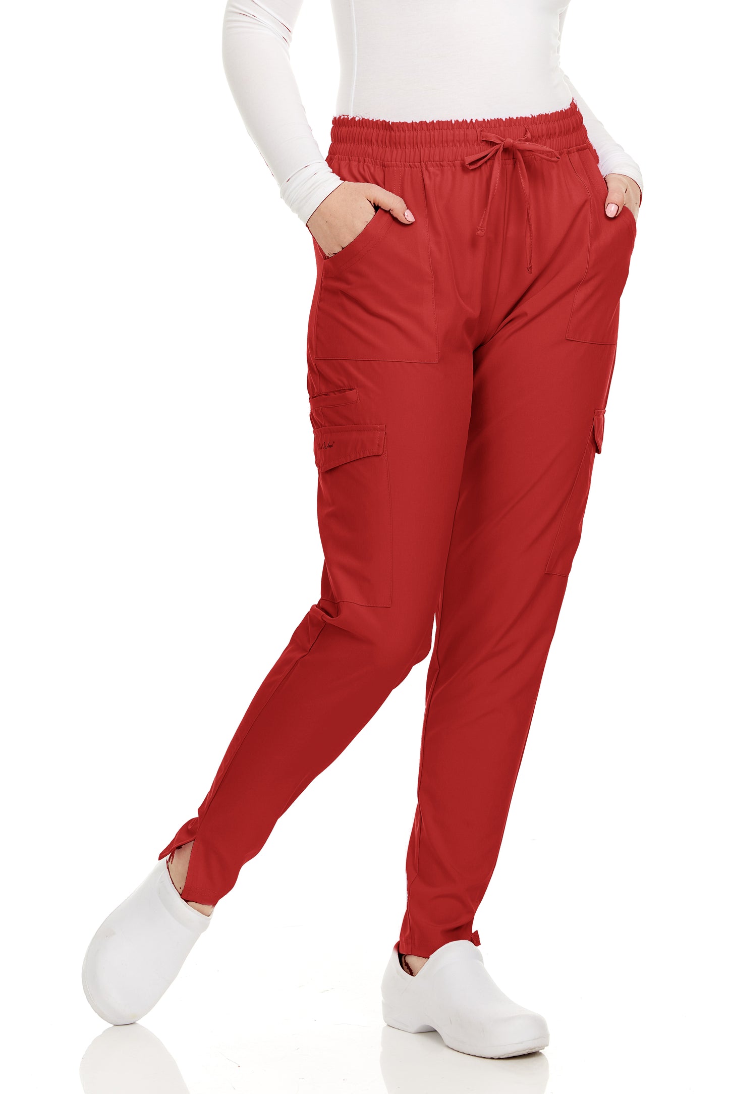 HEAL+WEAR Women’s Stretch Scrub Pants – Tapered Fit Medical Joggers with Pockets, Wrinkle-Free & Quick-Dry – Multiple Colors -4-Way Stretch
