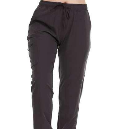 HEAL+WEAR Women’s Jogger Scrub Pants – Stretchy, Lightweight Medical Cargo Pants with Pockets – 4-Way Stretch - Elastic Waist & Drawstring – Multiple Colors Choic