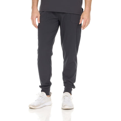HEAL+WEAR Menswear Clinical Scrub Pants – Jogger Fit, Elastic Waist, with 6 Pockets Medical Workwear
