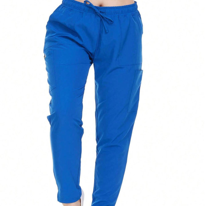 HEAL+WEAR Women’s Tapered Scrub Pants – Stretch Slim Fit Medical Uniform Bottoms