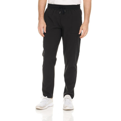HEAL+WEAR Men's Clinical Scrub Pants with Drawstring Waist & Multiple Pockets – 4-Way Stretch - Modern Straight-Leg Design for Healthcare and Salon Workwear
