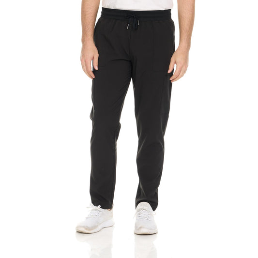 HEAL+WEAR Men's Clinical Scrub Pants with Drawstring Waist & Multiple Pockets – 4-Way Stretch - Modern Straight-Leg Design for Healthcare and Salon Workwear