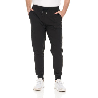 HEAL+WEAR Menswear Clinical Scrub Pants – Jogger Fit, Elastic Waist, with 6 Pockets Medical Workwear