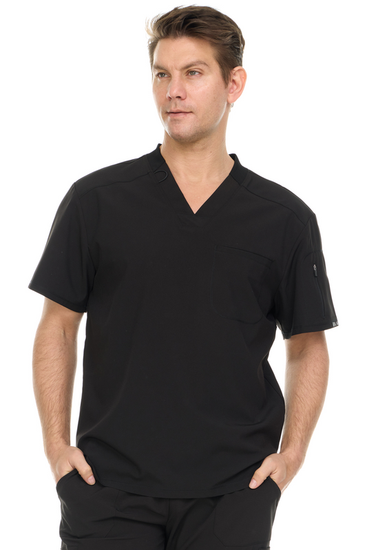 Heal+Wear Men's Scrubs - Durable Multi-Pocket Design, V-Neck, Easy-Care Fabric, Designed for Every Shift, Anti-Wrinkle Scrubs for Men
