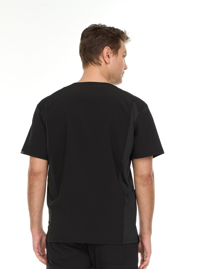 HEAL+WEAR Men's V-Neck Scrub Top with 3 Pockets – Classic Fit Medical Uniform for Clinical Nursing Spa & Hospital Use