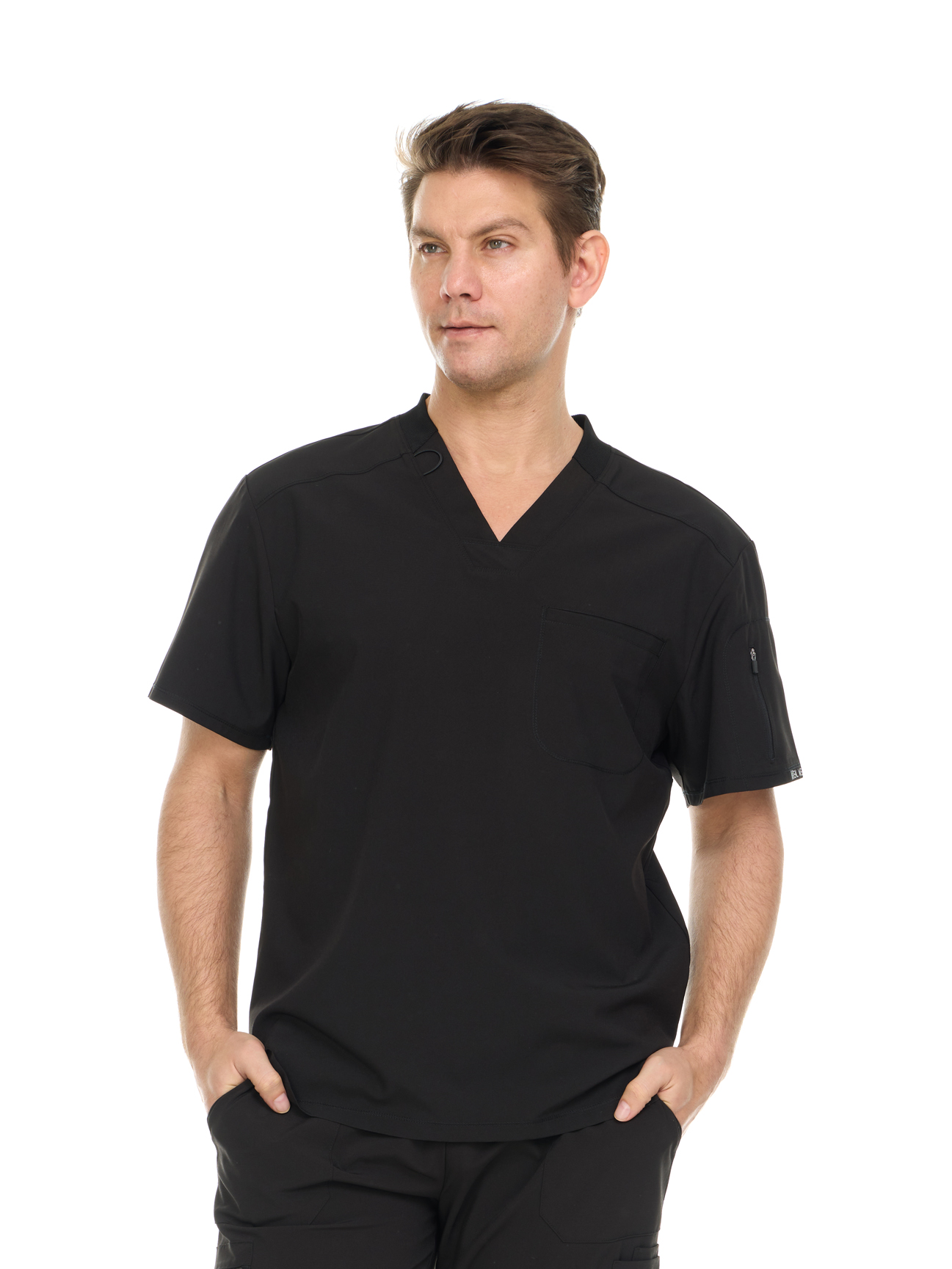 Heal+Wear Men's Scrubs - Durable Multi-Pocket Design, V-Neck, Easy-Care Fabric, Designed for Every Shift, Anti-Wrinkle Scrubs for Men
