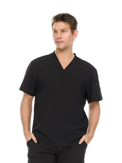 Heal+Wear Men's Scrubs - Durable Multi-Pocket Design, V-Neck, Easy-Care Fabric, Designed for Every Shift, Anti-Wrinkle Scrubs for Men