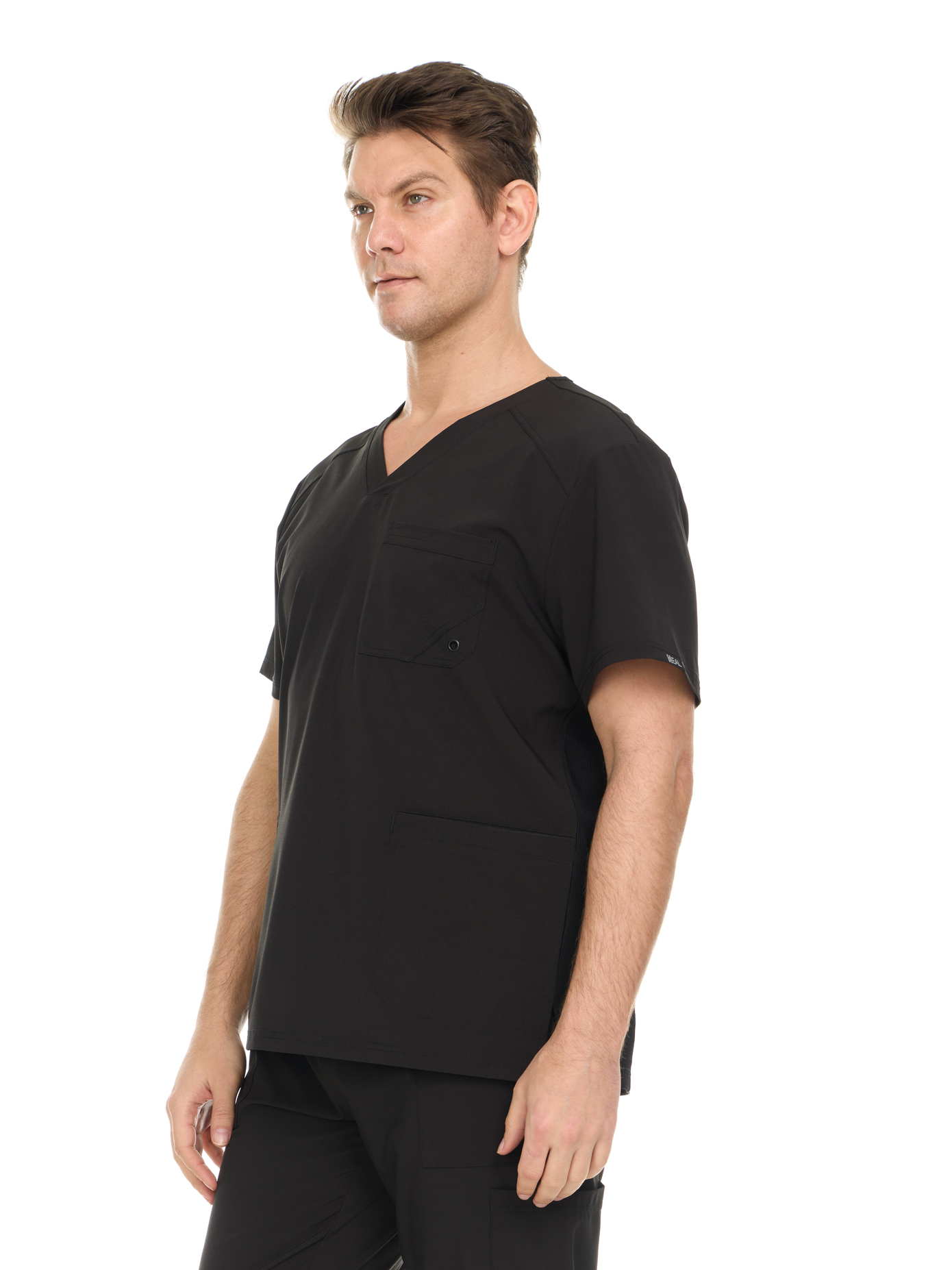 HEAL+WEAR Men's V-neck Scrub Top- Soft&Breathable | Multi-Pocket  Machine Washable Nurse Workwear
