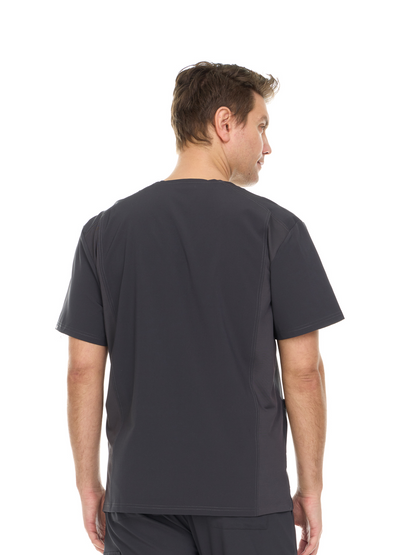 HEAL+WEAR Men's V-Neck Scrub Top with 3 Pockets – Classic Fit Medical Uniform for Clinical Nursing Spa & Hospital Use
