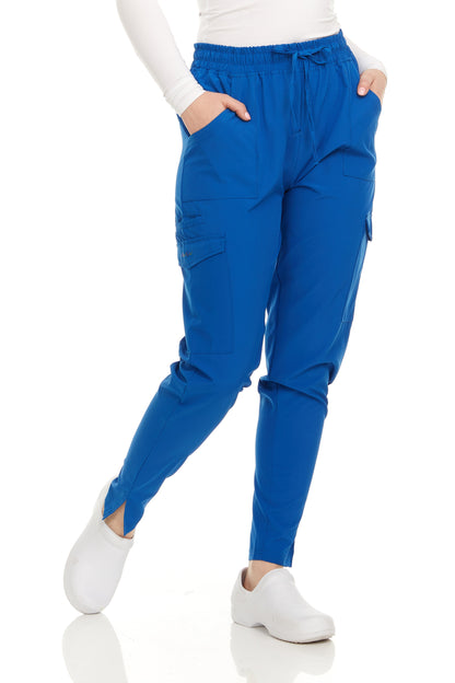 HEAL+WEAR Women’s Stretch Scrub Pants – Tapered Fit Medical Joggers with Pockets, Wrinkle-Free & Quick-Dry – Multiple Colors -4-Way Stretch