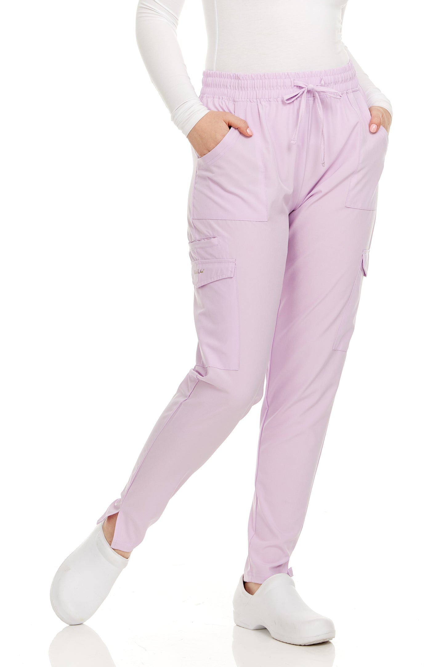 HEAL+WEAR Women’s Stretch Scrub Pants – Tapered Fit Medical Joggers with Pockets, Wrinkle-Free & Quick-Dry – Multiple Colors -4-Way Stretch