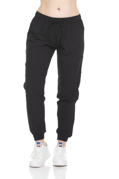 HEAL+WEAR Women's Scrub Pants – High Stretch, Breathable Fabric, Drawstring Waist, Multi-Pocket,4-Way Stretch,Spa Nurse Clinical Workwear