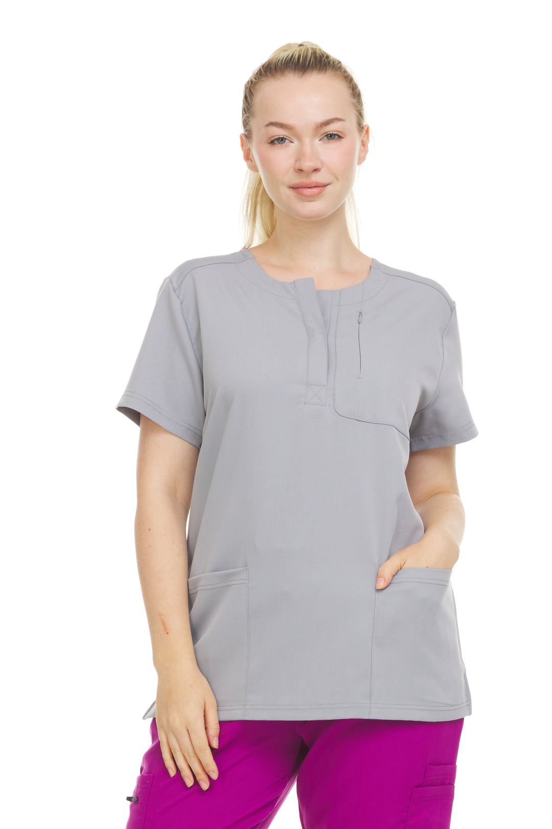 HEAL+WEAR Women’s Stretch Scrub Top - Moisture-Wicking