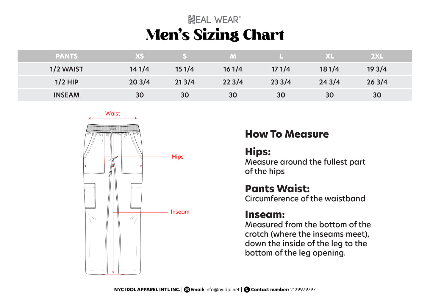 HEAL+WEAR Men's Clinical Scrub Pants with Drawstring Waist & Multiple Pockets – 4-Way Stretch - Modern Straight-Leg Design for Healthcare and Salon Workwear
