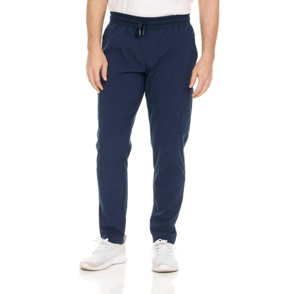 HEAL+WEAR Men's Clinical Scrub Pants with Drawstring Waist & Multiple Pockets – 4-Way Stretch - Modern Straight-Leg Design for Healthcare and Salon Workwear