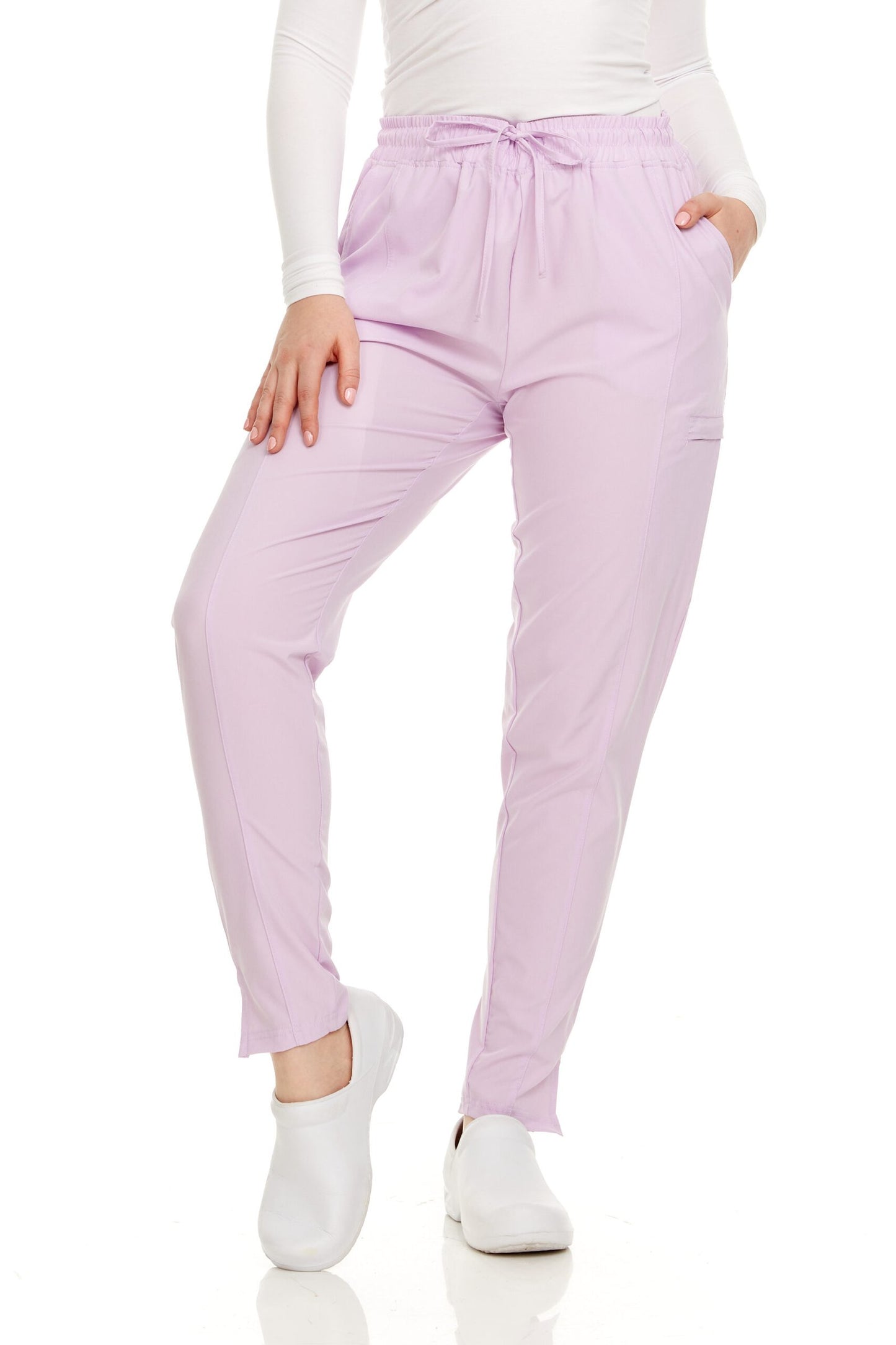 HEAL+WEAR Women’s Scrub Pants with Pockets – Stretch Jogger Medical Workwear,4-Way Stretch, Elastic Waist Nurse Uniform Bottoms