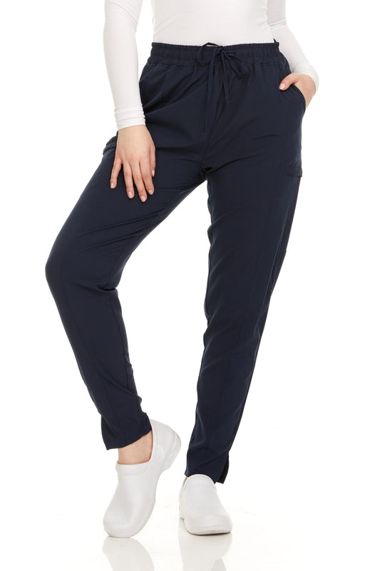 HEAL+WEAR Women’s Scrub Pants with Pockets – Stretch Jogger Medical Workwear,4-Way Stretch, Elastic Waist Nurse Uniform Bottoms
