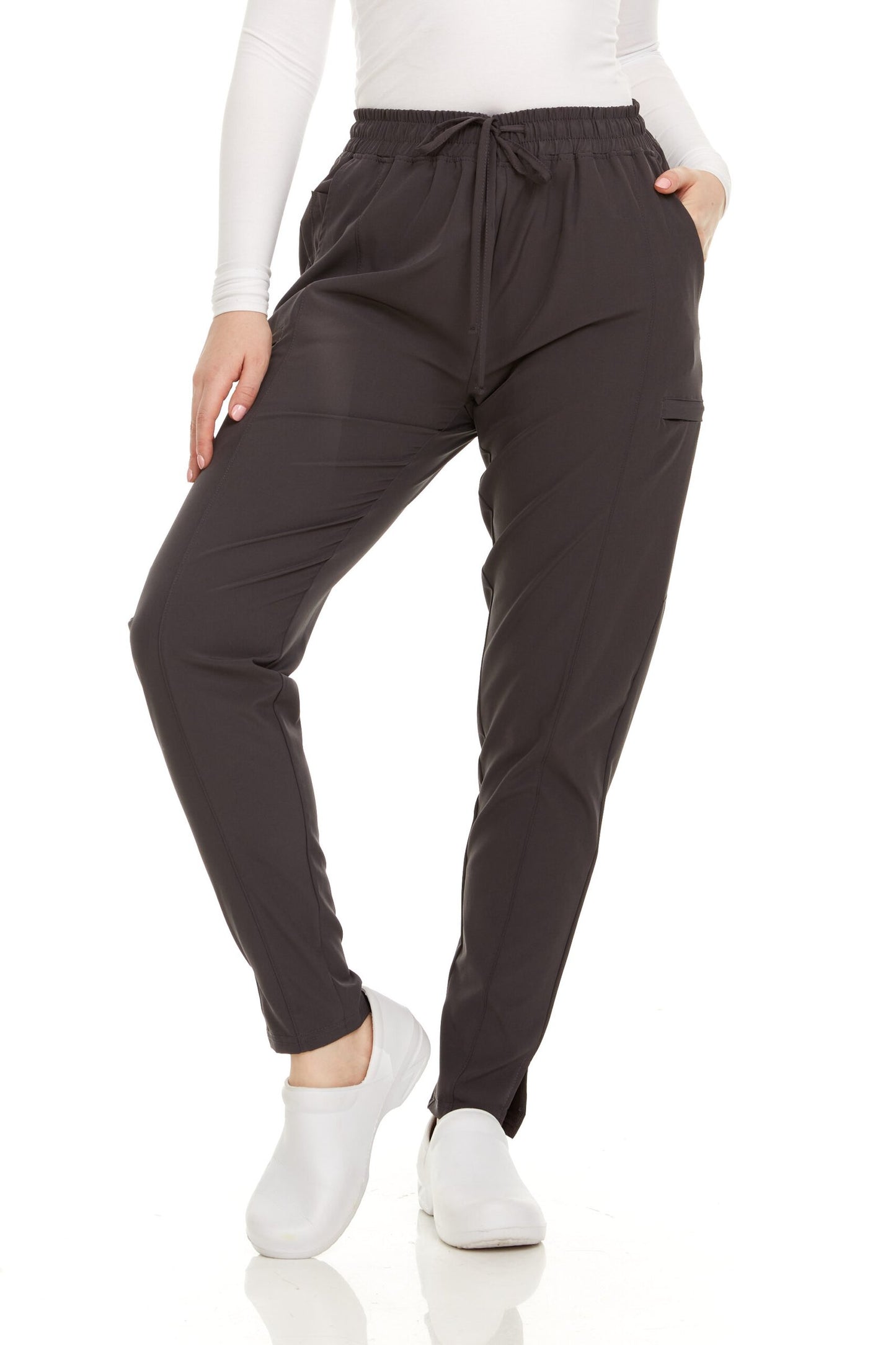 HEAL+WEAR Women’s Scrub Pants with Pockets – Stretch Jogger Medical Workwear,4-Way Stretch, Elastic Waist Nurse Uniform Bottoms