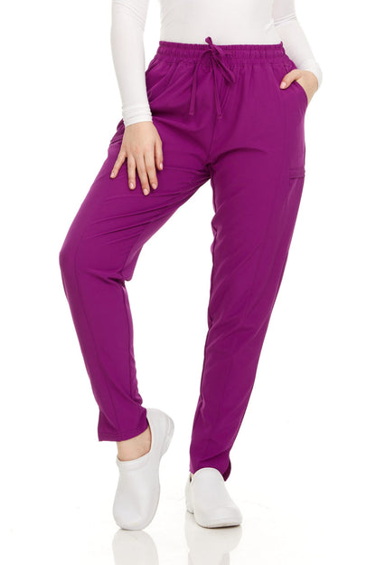 HEAL+WEAR Women’s Scrub Pants with Pockets – Stretch Jogger Medical Workwear,4-Way Stretch, Elastic Waist Nurse Uniform Bottoms