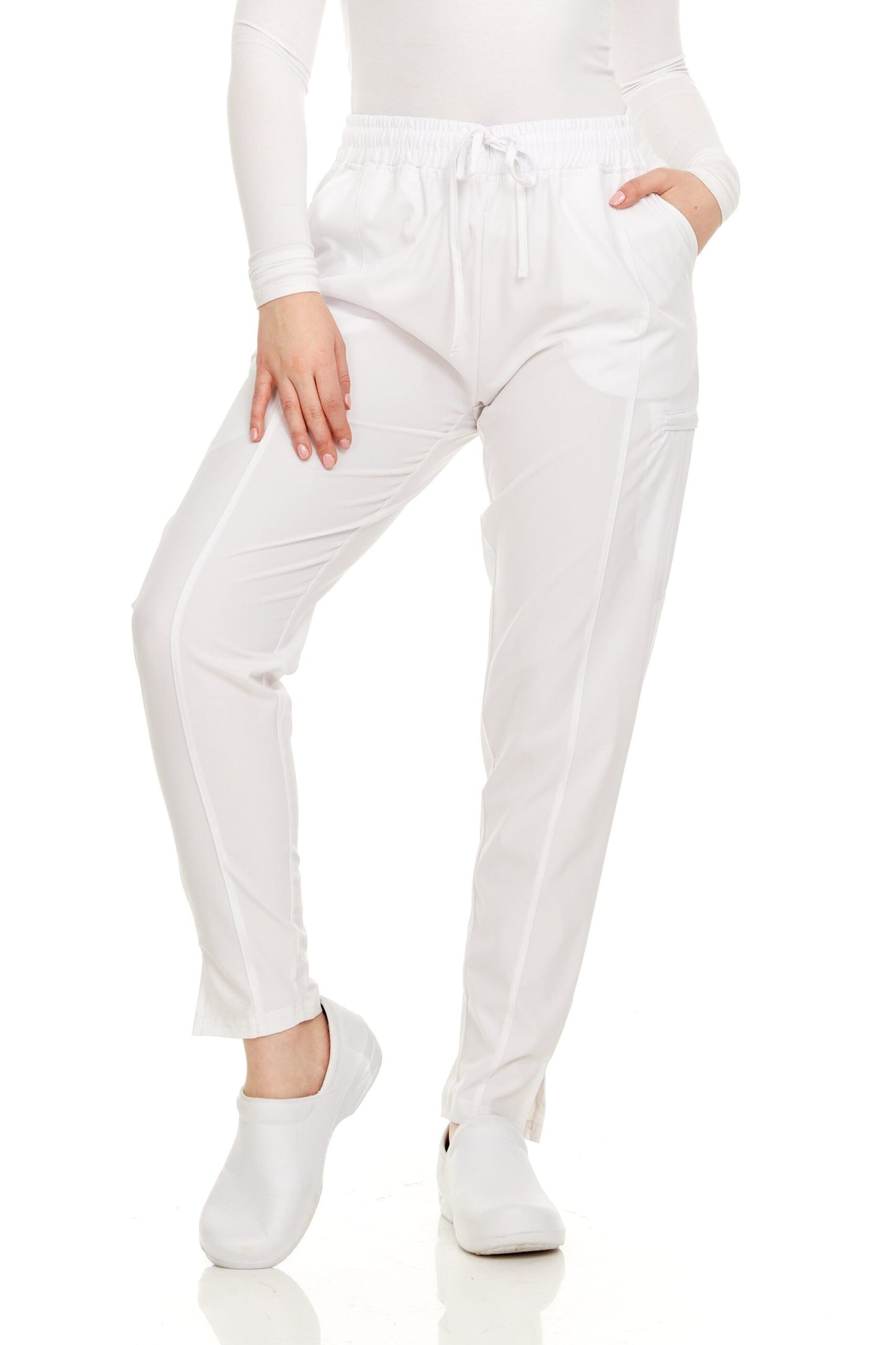 HEAL+WEAR Women’s Scrub Pants with Pockets – Stretch Jogger Medical Workwear,4-Way Stretch, Elastic Waist Nurse Uniform Bottoms